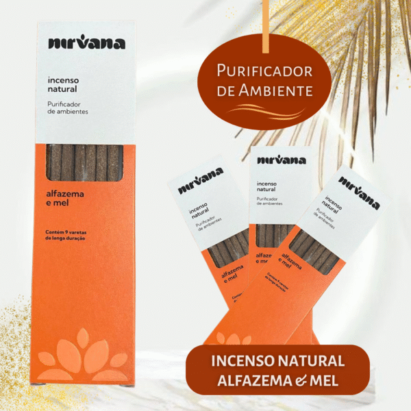 Incenso Natural Nirvana Alfazema e Mel