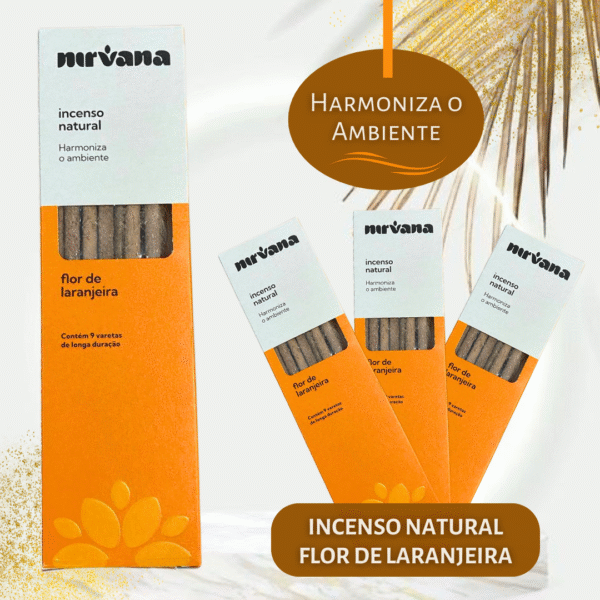 Incenso Natural Nirvana Flor de Laranjeira