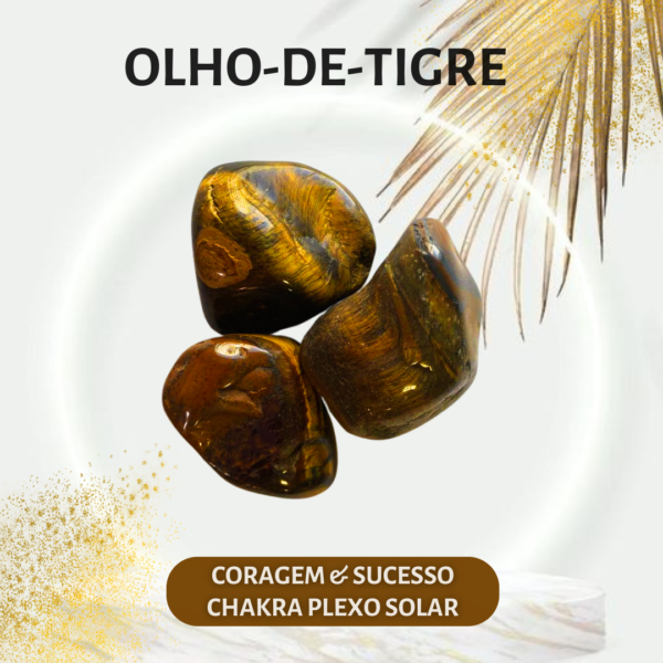 100g de Cristais Olho-de-Tigre