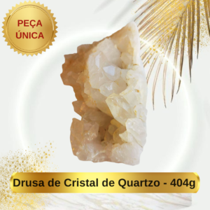 Drusa de Cristal de Quartzo - 404g