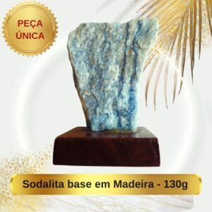 Sodalita Base em Madeira - 130g