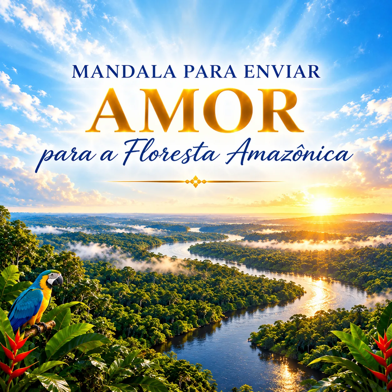Mandala para Enviar Amor para a Floresta Amazônica