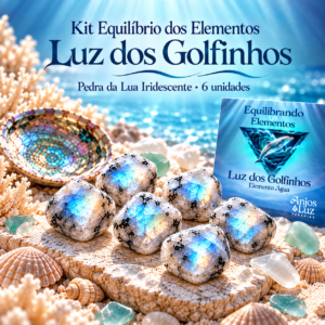 Kit Equilíbrio dos Elementos - Pedra da Lua Iridescente (6 unidades)