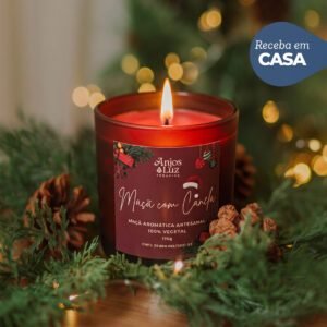 Vela Natalina: Maçã com Canela